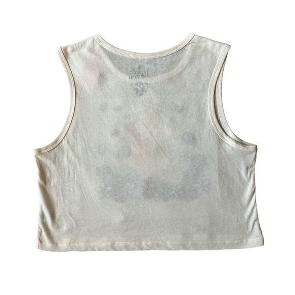 New Winnie the Pooh Cream Embroidered Cropped Tank Top XL - Picture 2 of 4